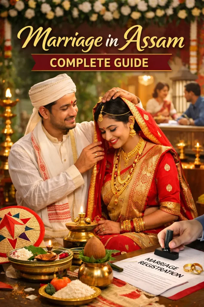 marriage in assam traditional assamese wedding ceremony with registration process
